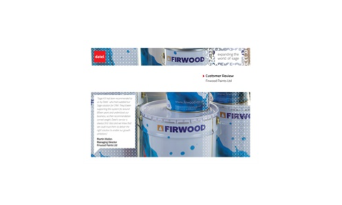 Uitbreiding van de wereld van SAGE: Customer Review Firwood Paints Ltd