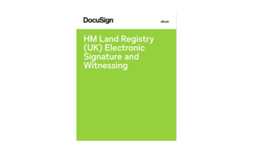 HM Land Registry (VK) Elektronische handtekening en getuigen