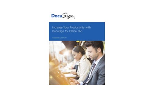 Verhoog uw productiviteit met Docusign voor Office 365