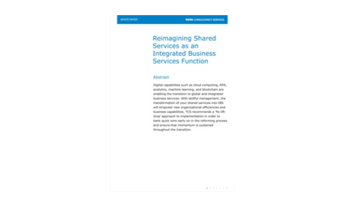 Shared Services opnieuw opstellen als een Integrated Business Services (IBS) -functie